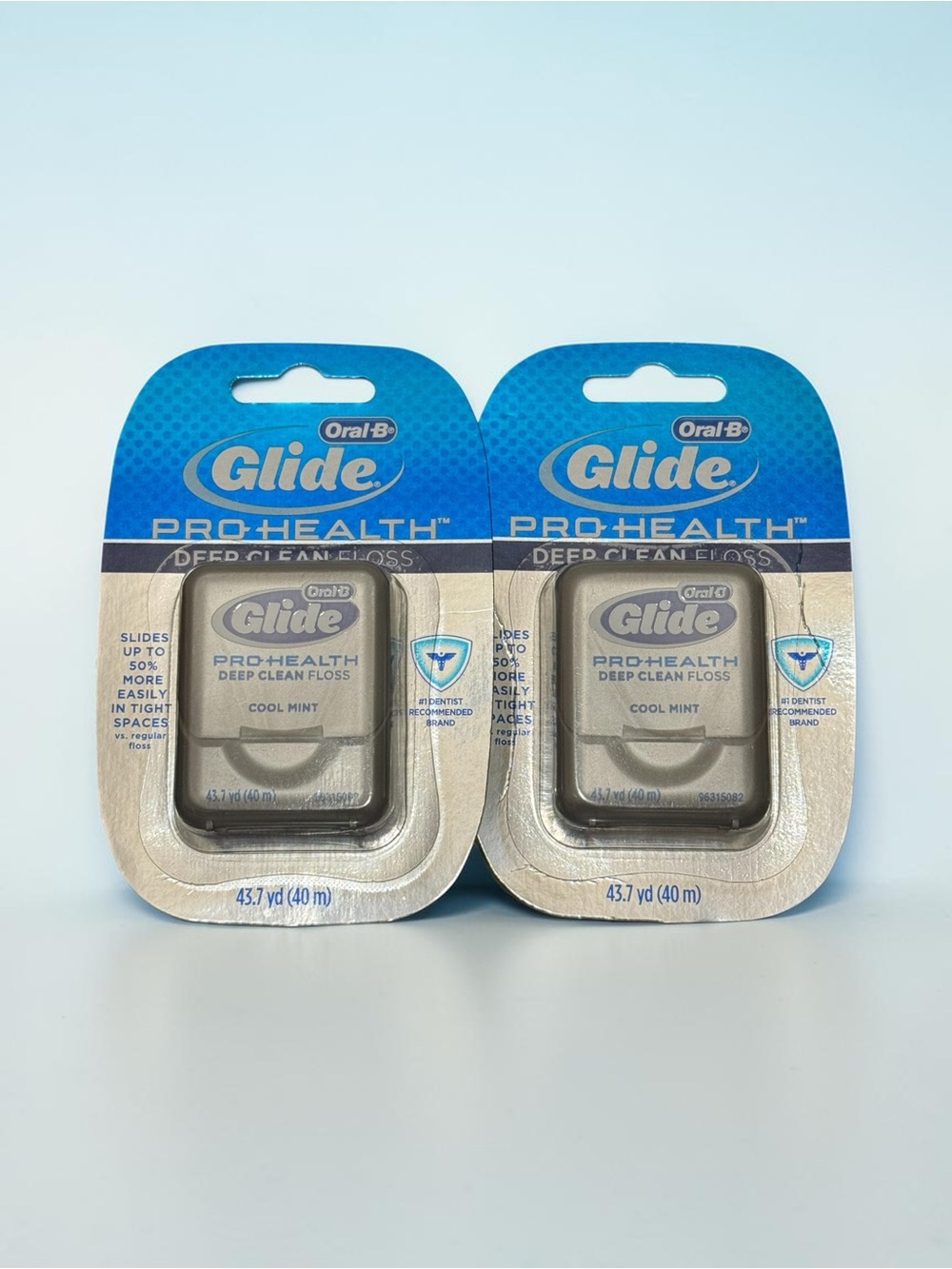 2 Pack ORIGINAL Oral-B Glide PRO HEALTH Deep Clean Dental Floss Cool Mint